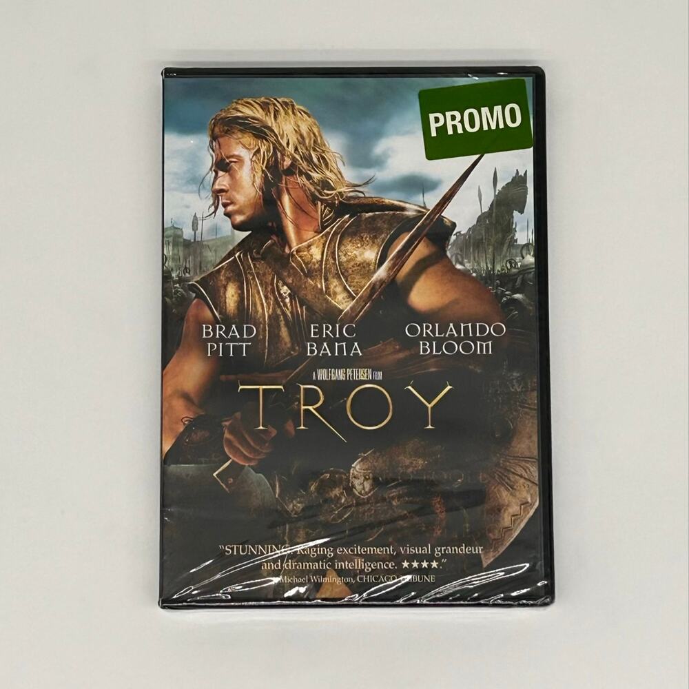 Troy DVD Widescreen Brad Pitt Eric Bana Orlando Bloom Warner Bros New Sealed